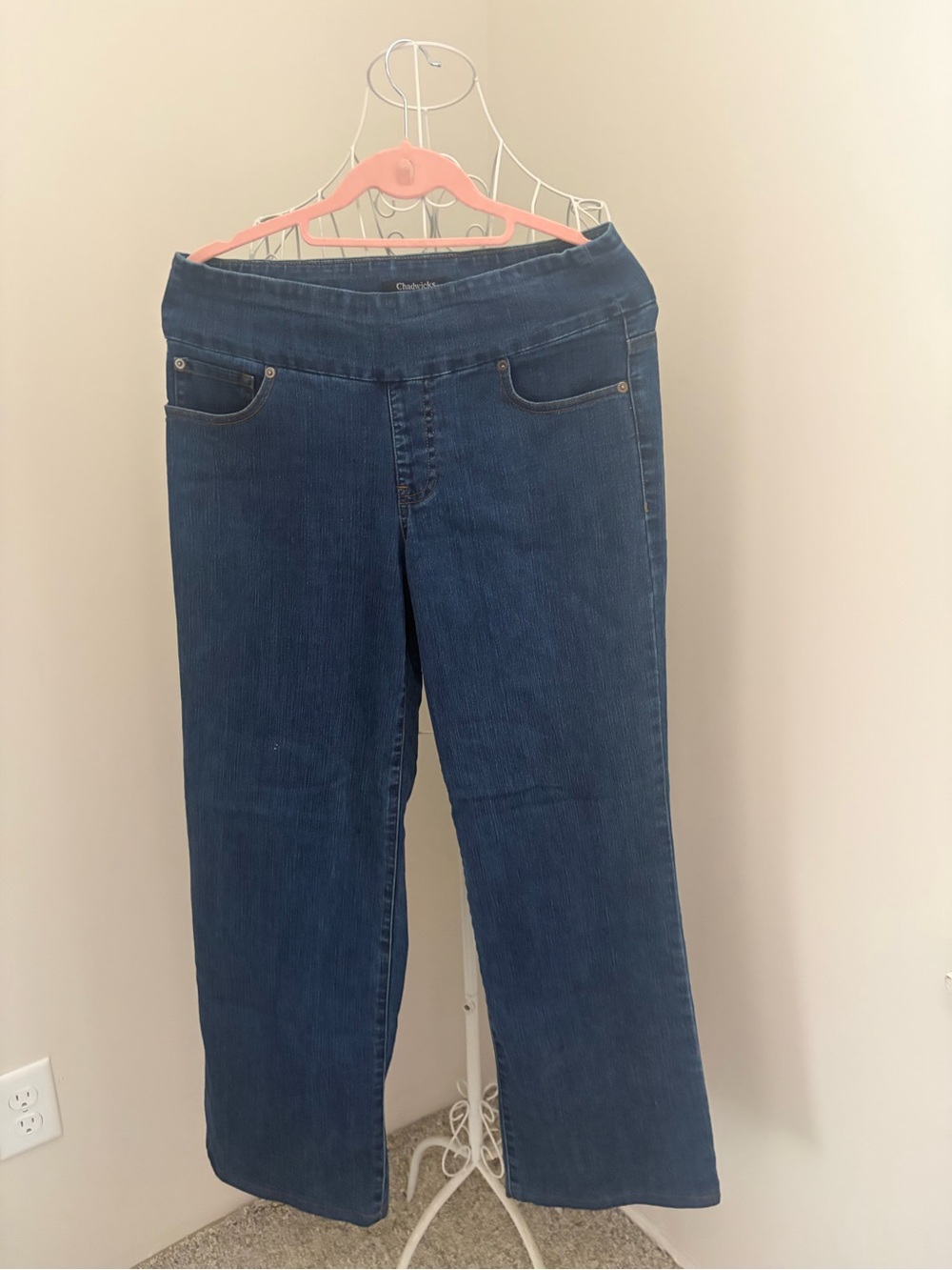 Chadwicks Women’s Dark Blue Wide-Leg Jeans